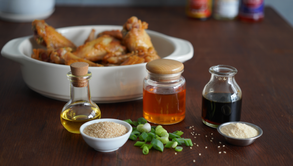 Ingredients for Air Fryer Chicken Wings with Honey and Sesame