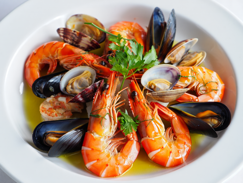 Baked seafood platter - Italian Main Course