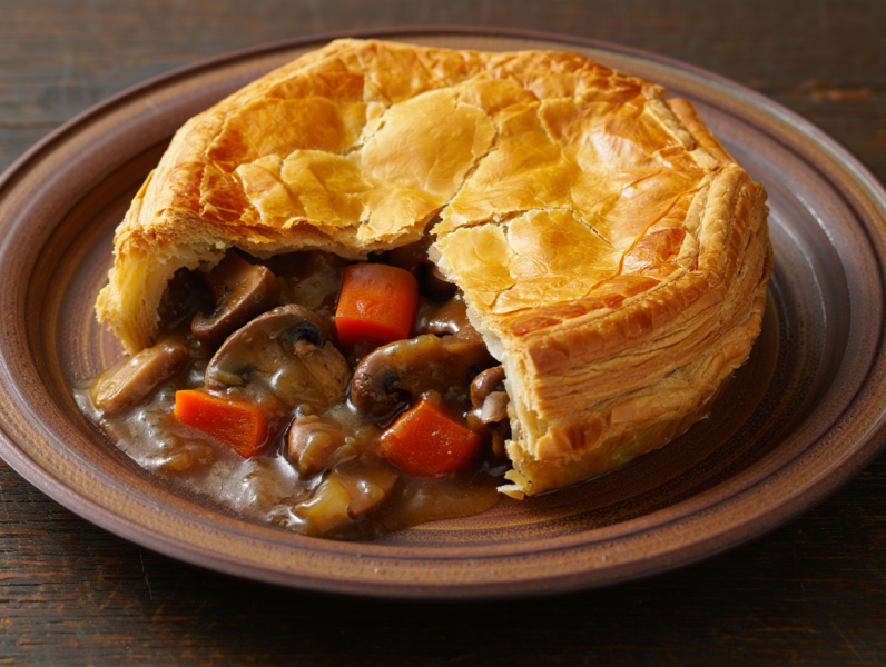 Beef and Mushroom Pie - British Main course