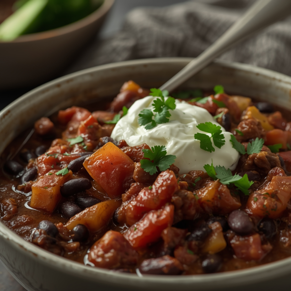 Black Bean Chilli - Mexican Main Dish
