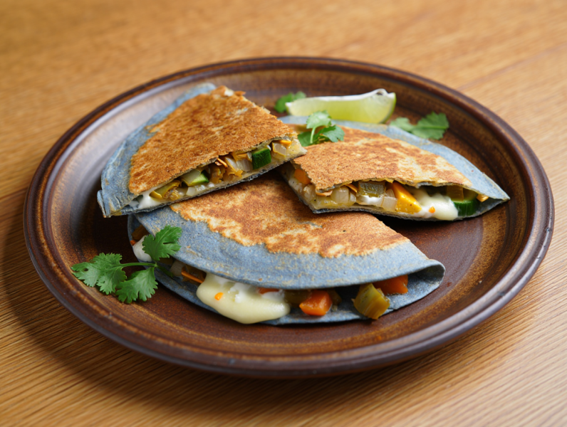 Blue Corn Quesadillas - Mexican Main course