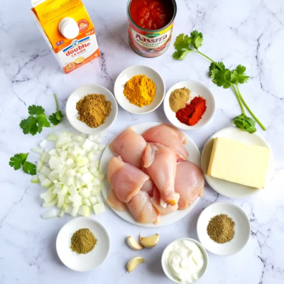 Ingredients for Butter Chicken