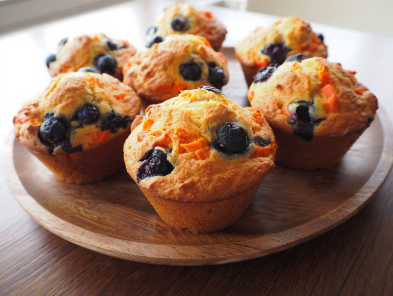 Carrot and Blueberry Muffins - Mexican Muffins