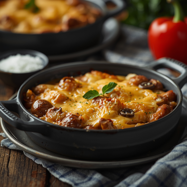 Cheesy Mushroom Casserole - Turkish Appetizer