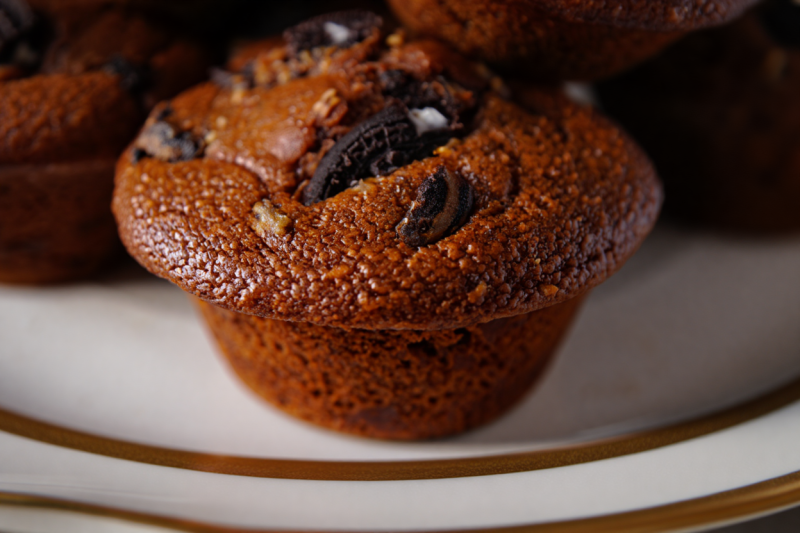 Chocolate Oreo Salted Butter Muffins - French Dessert