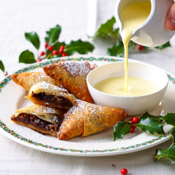Christmas Pudding Samosas