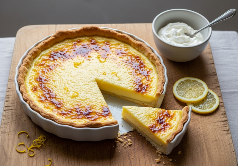 Classic Lemon Tart - French Dessert