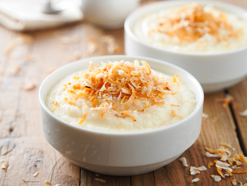 Coconut Semolina Pudding - French Dessert
