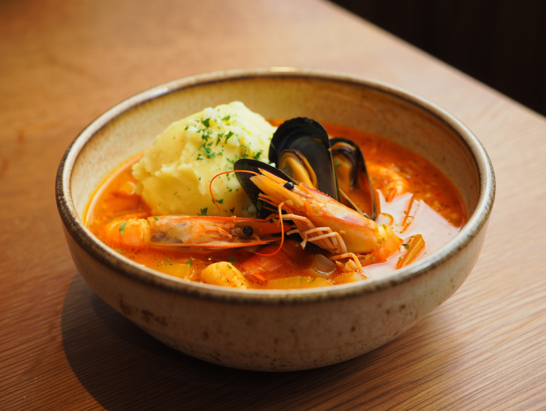 Cornish Bouillabaisse with Mash - French Main Course