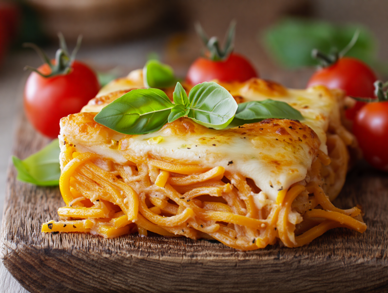 Creamy Spaghetti Pie - American Main Dish