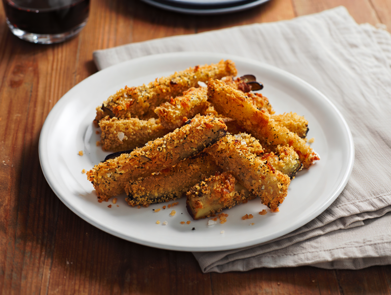 Crispy Baked Eggplant - Italian Side Dish