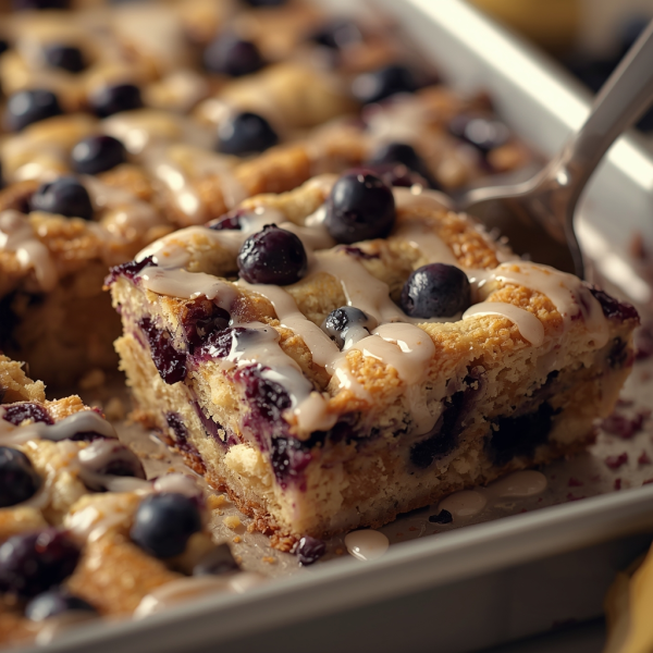 Easy Blueberry Sheet Cake - American Dessert