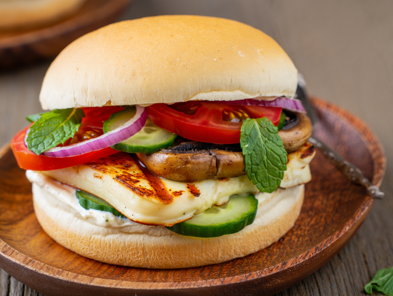 Easy Halloumi Burgers - British Main course