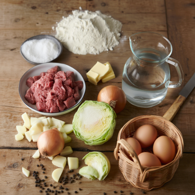 Ingredients for Genuine Cornish Pasty