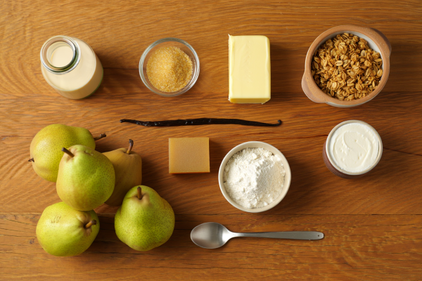 Ingredients for Half-a-Pear Crumble