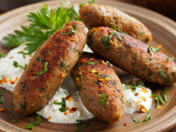 Herb Koftas with Warm Yogurt Sauce