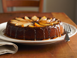 Inverted Chocolate Pear Cake - French Dessert
