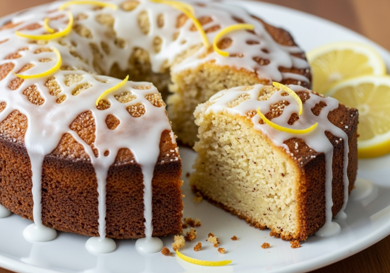 Lemon and Almond Cake - British Dessert