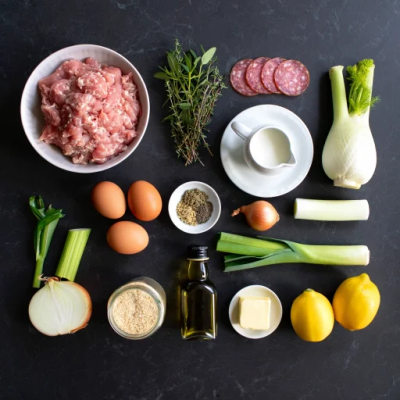 Ingredients for Meatballs with Fennel and Ricotta