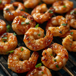 Mediterranean Garlic Shrimp Skewers