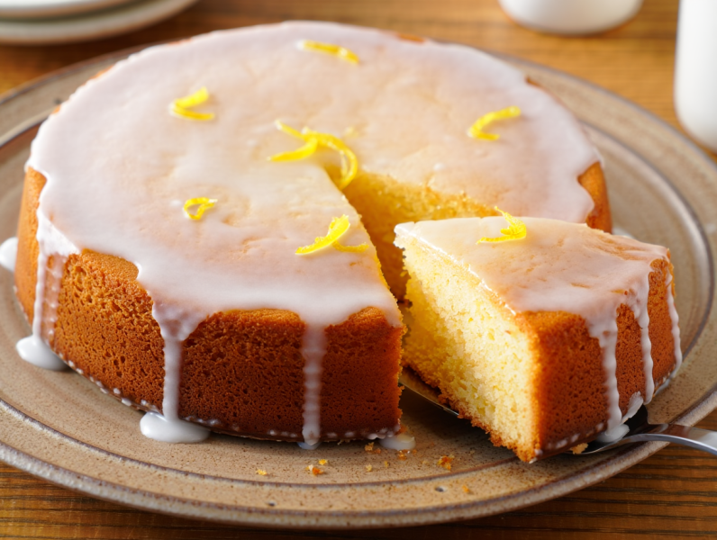 Microwave Lemon Drizzle Cake - British Cakes and baking