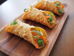 Parmesan Wafer Cannoli