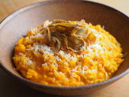 Pumpkin Risotto with Crispy Sage