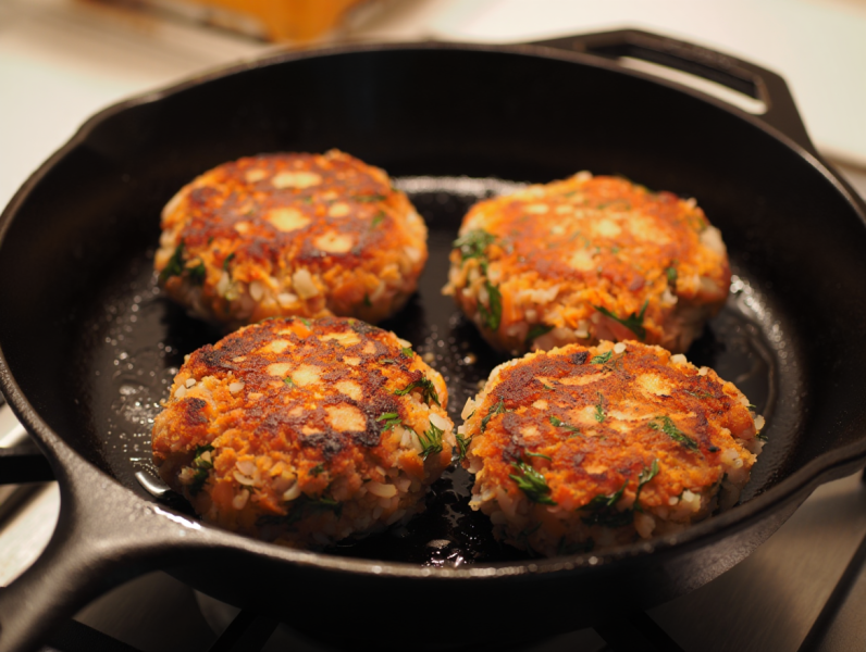 Salmon and Dill Burger - British Main course