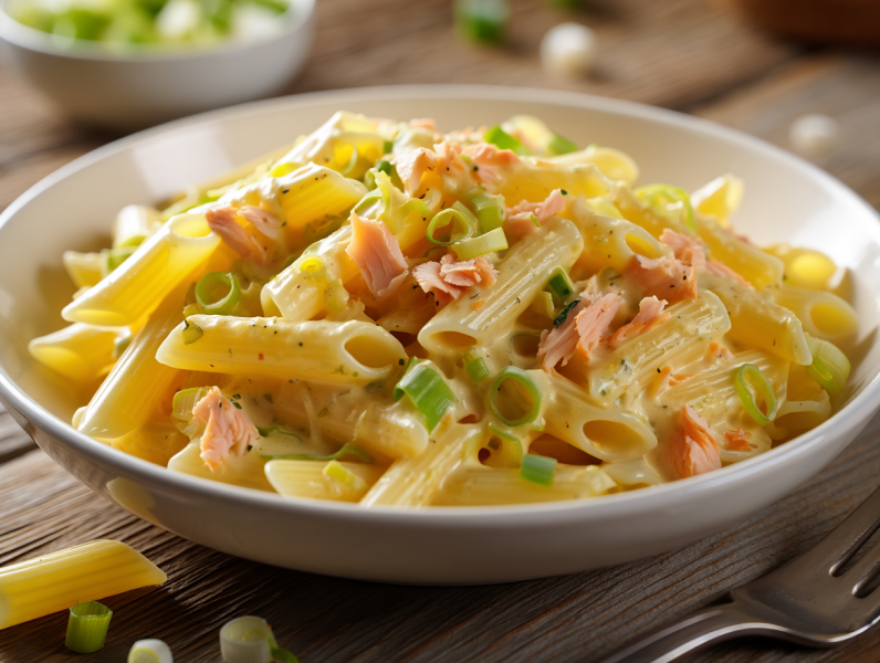 Salmon Pasta - British Main Course