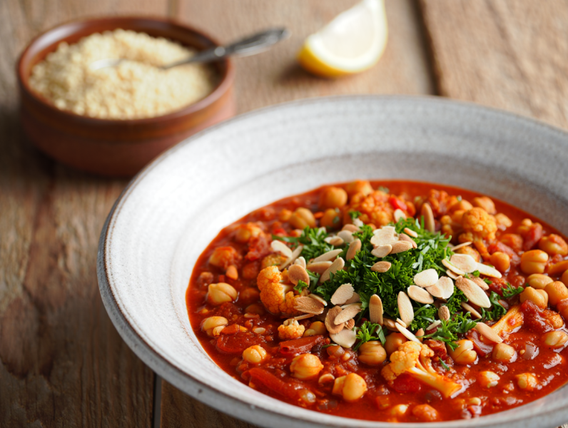 Spicy Chickpea Stew - Mediterranean Main Course