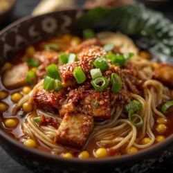 Spicy Peanut Butter & Corn Ramen