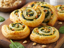 Spinach and Mozzarella Puff Pastry