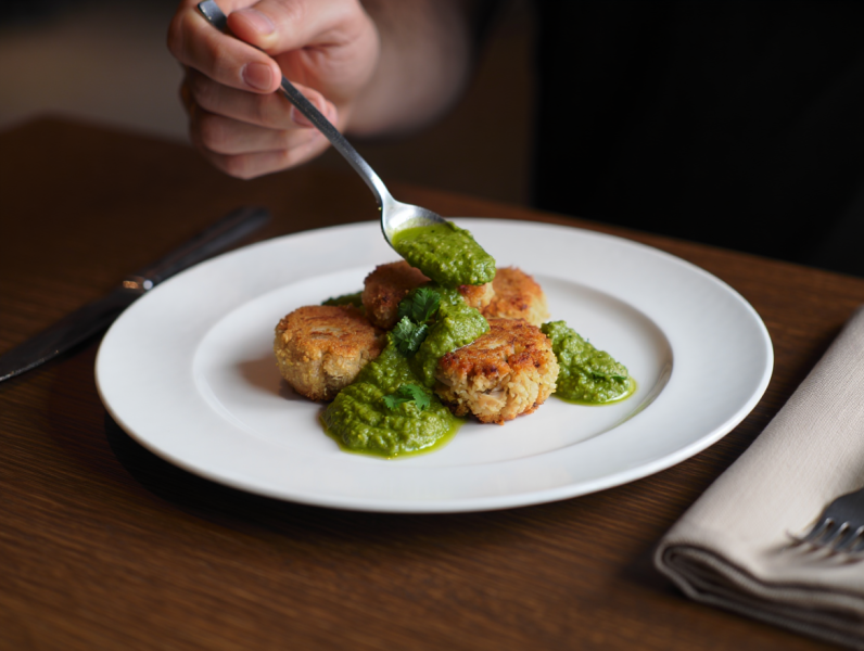 Tuna Patties in Green Sauce - Mexican Fish and Seafood