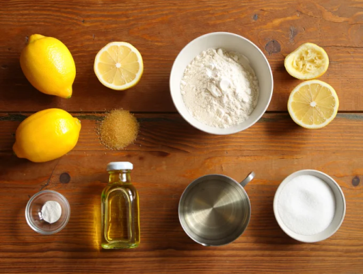 Ingredients for Vegan Lemon Cake